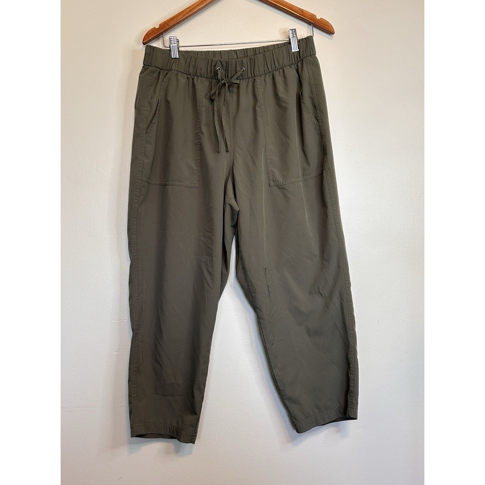 Old Navy Women's Pull On StretchTech Pants With Draw String, Olive Green Size L